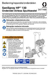 Graco SaniSpray HP 130 Bediening, Onderdelen, Reparatie