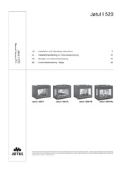 Jotul I 520 F Installatiehandleiding En Gebruiksaanwijzing