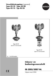 Samson 42-20 Inbouw- En Bedieningsvoorschrift