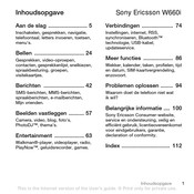 Sony Ericsson W660i Gebruikershandleiding