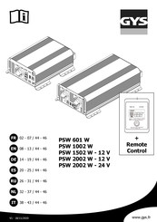 GYS PSW 1502 W Gebruikershandleiding