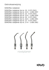 KaVo SONICflex rootplaner tip 27 Gebruiksaanwijzing