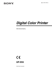 Sony UP-D55 Gebruiksaanwijzing