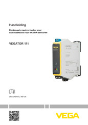 Vega VEGATOR 111 Handleiding