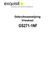 Exquisit GS271-1NF Gebruiksaanwijzing