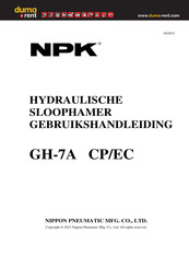 NPK GH-7A CP Gebruikshandleiding