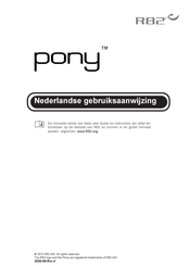 R82 Pony Gebruiksaanwijzing