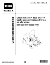 Toro Groundsmaster 3300 Gebruikershandleiding