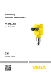 Vega VEGABAR 83 Handleiding