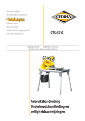 Cedima CTS-57 G Gebruikshandleiding