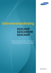 Samsung S24C450F Gebruikershandleiding