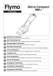 Electrolux Flymo Micro Compact 300+ Belangrijke Informatie