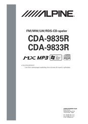 Alpine CDA-9833R Handleiding