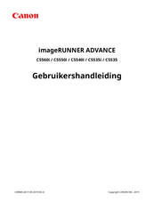 Canon imageRUNNER ADVANCE C5535 Gebruikershandleiding