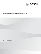 Bosch AUTODOME IP starlight 5100i IR Handleiding