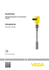 Vega VEGABAR 86 Handleiding