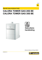REMEHA CALORA TOWER GAS 25S BE Gebruikershandleiding