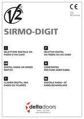 V2 Deltadoors SIRMO-DIGIT Handleiding