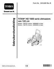 Toro 74451TE Gebruikershandleiding