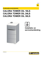 REMEHA CALORA TOWER OIL 24LS Installatie- En Servicehandleiding