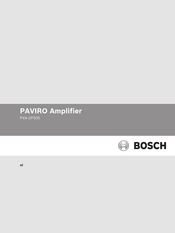 Bosch PAVIRO PVA-2P500 Gebruiksaanwijzing