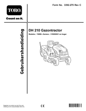 Toro 74585 Gebruikershandleiding