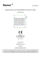 Reznor EURO-T 2000 D Handleiding