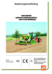 Amazone AD-P 303 Special Bedieningshandleiding