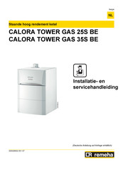 REMEHA CALORA TOWER GAS 25S BE Installatie- En Servicehandleiding