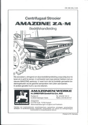 Amazone ZA-M Bedrijfshandleiding