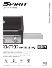 Weber E-315 GBS Gebruikershandleiding