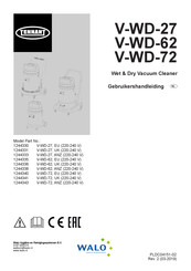 Tennant V-WD-27 Gebruikershandleiding