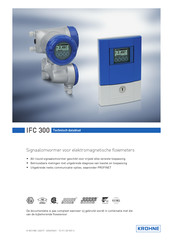 KROHNE IFC 300 Technische Documentatie