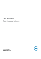 Dell S2719DC Gebruiksaanwijzing