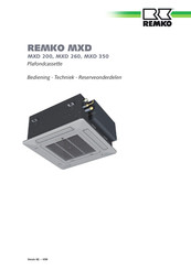 REMKO MXD 350 Bedieningshandleiding