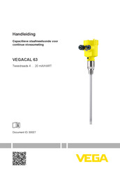 Vega VEGACAL 63 Handleiding
