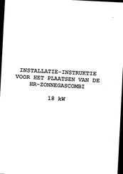 Atag HR ZonneGasCombi Installatie-Instructie