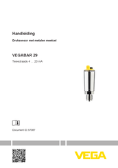 Vega VEGABAR 29 Handleiding