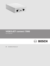 Bosch VIDEOJET connect 7000 Installatiehandleiding