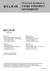 Belkin F5D7132 Handleiding