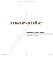 Marantz SA-14S1 Gebruikershandleiding