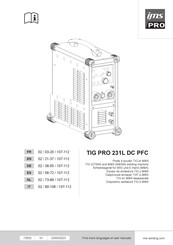 ims PRO TIG PRO 231L DC PFC Gebruiksaanwijzing