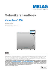 MELAG Vacuclave 550 Gebruikershandboek