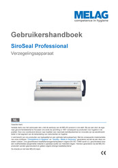 MELAG SiroSeal Professional Gebruikershandboek