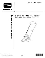 Toro eHoverPro 450 60 V Gebruikershandleiding