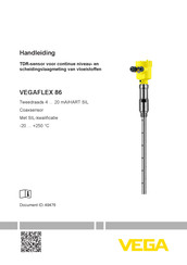 Vega VEGAFLEX 86 Handleiding