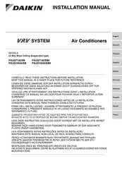 Daikin FXUQ71AVEB9 Installatiehandleiding