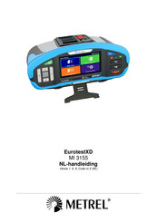 METREL EurotestXD MI 3155 Handleiding