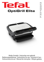 TEFAL OptiGrill Elite Instructies Voor Gebruik