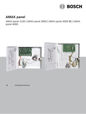 Bosch AMAX panel 3000 Installatiehandleiding